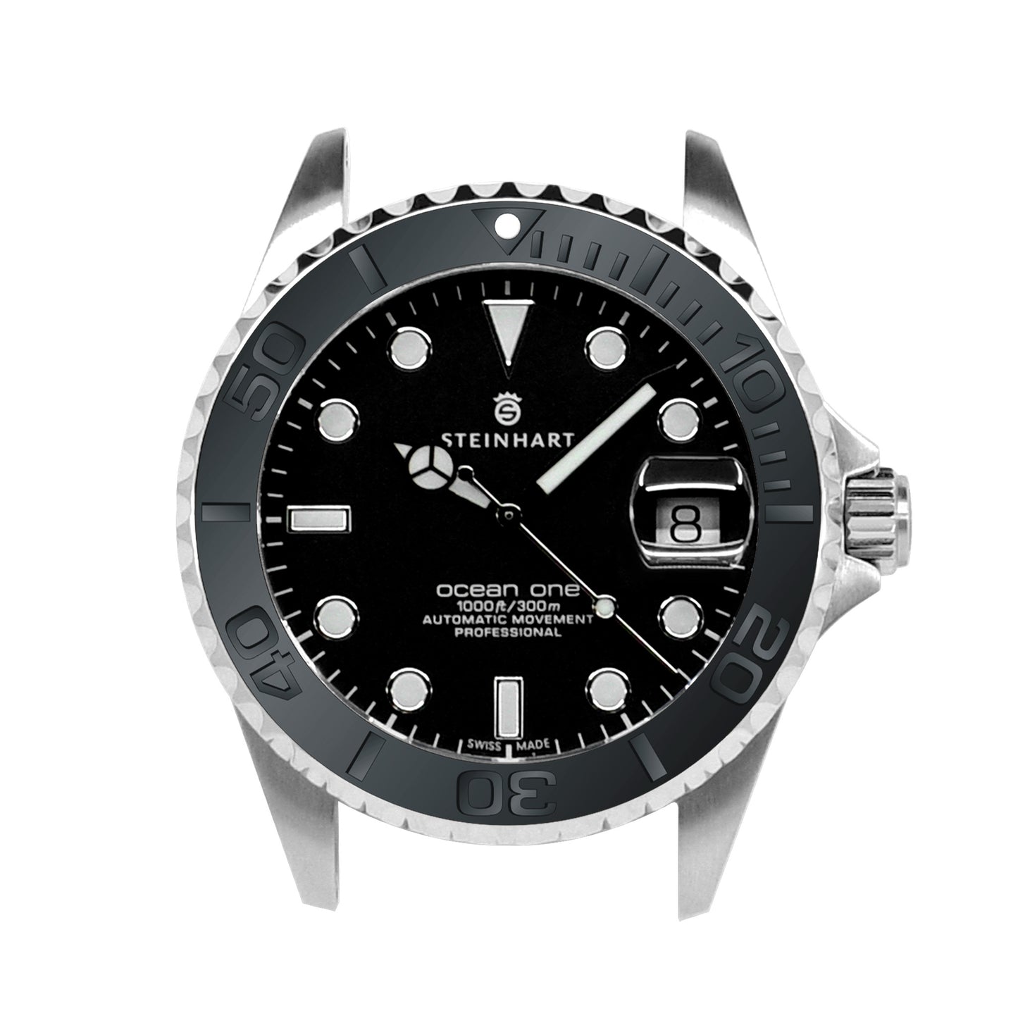 Ocean 39 Ceramic: YM style ceramic bezel insert Black