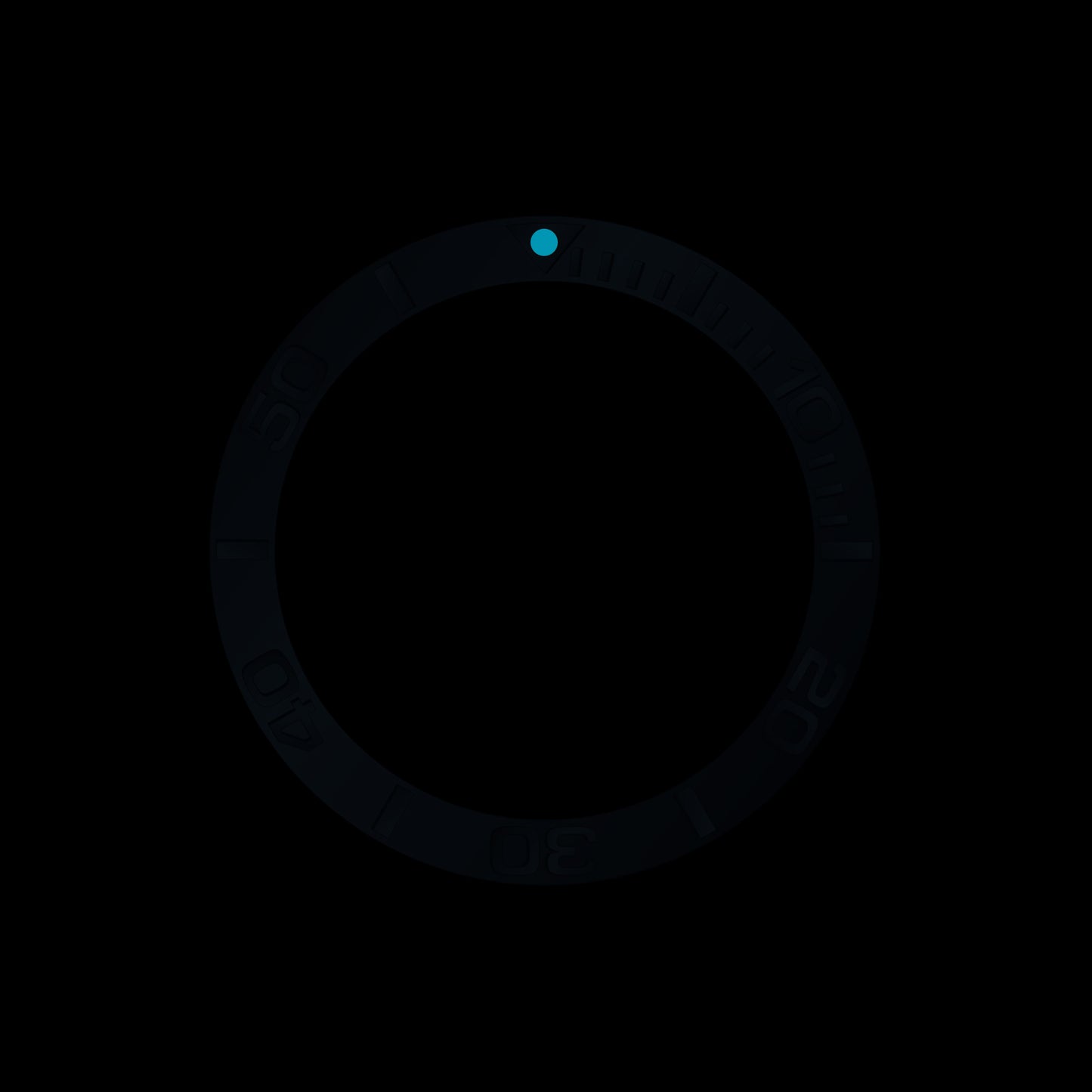 Ocean One Ceramic: YM style ceramic bezel insert Blue