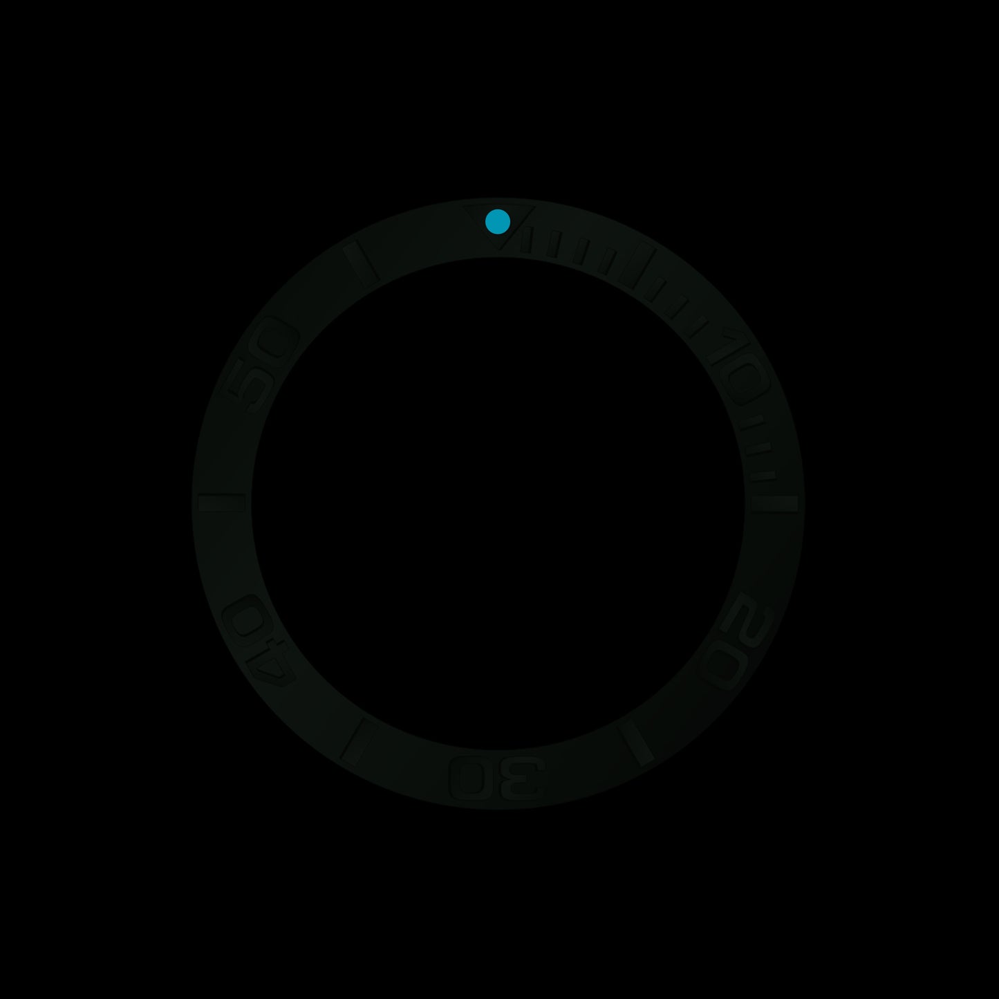 Ocean One Ceramic: YM style ceramic bezel insert Green