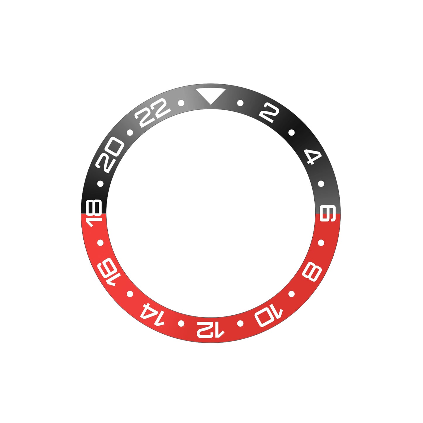 Ocean 39 Ceramic: GMT style ceramic bezel insert Black/Red (Coke)