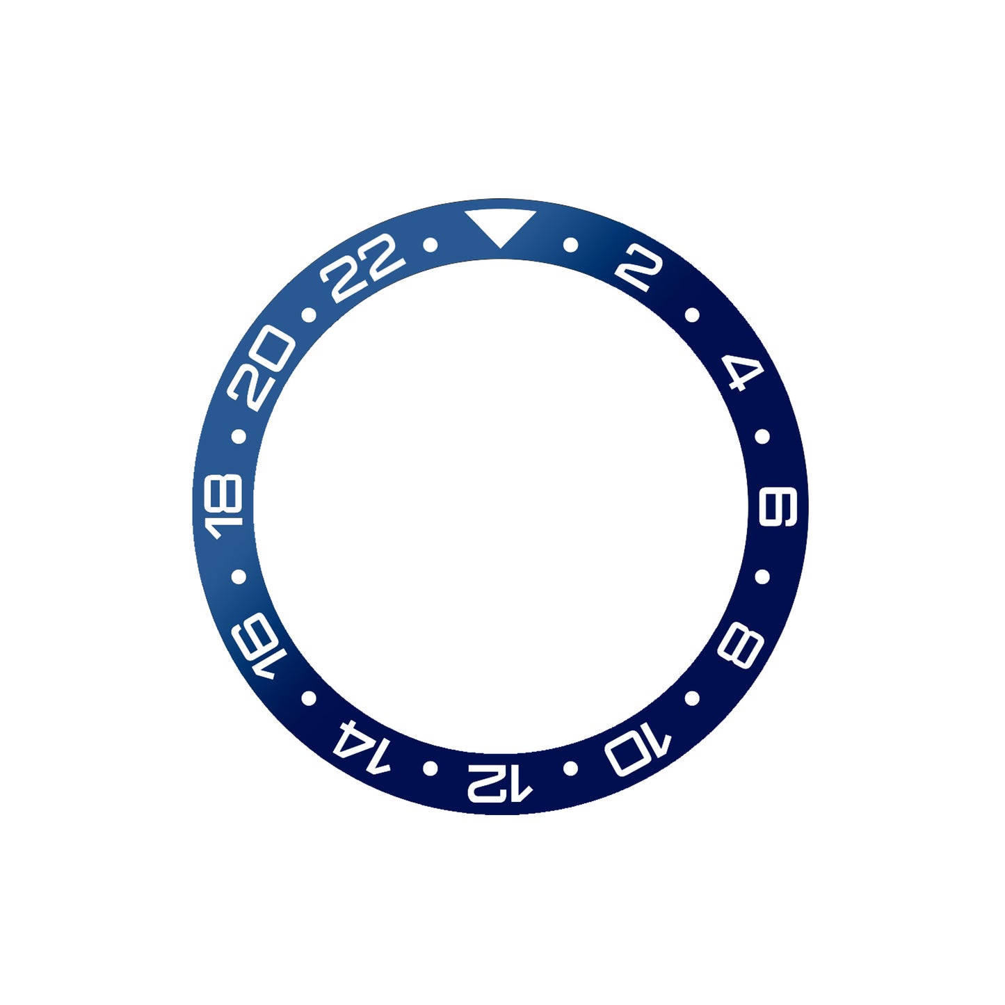 Ocean 39 Aluminum: GMT style ceramic bezel insert Navy Blue