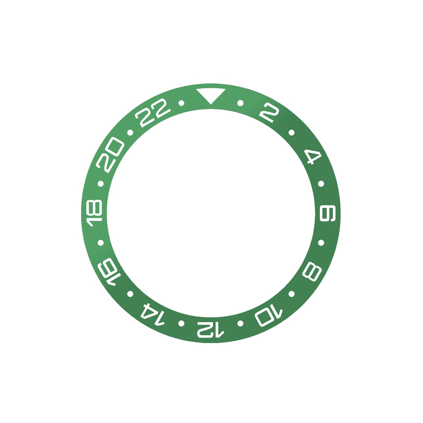 Ocean 39 Ceramic: GMT style ceramic bezel insert Green