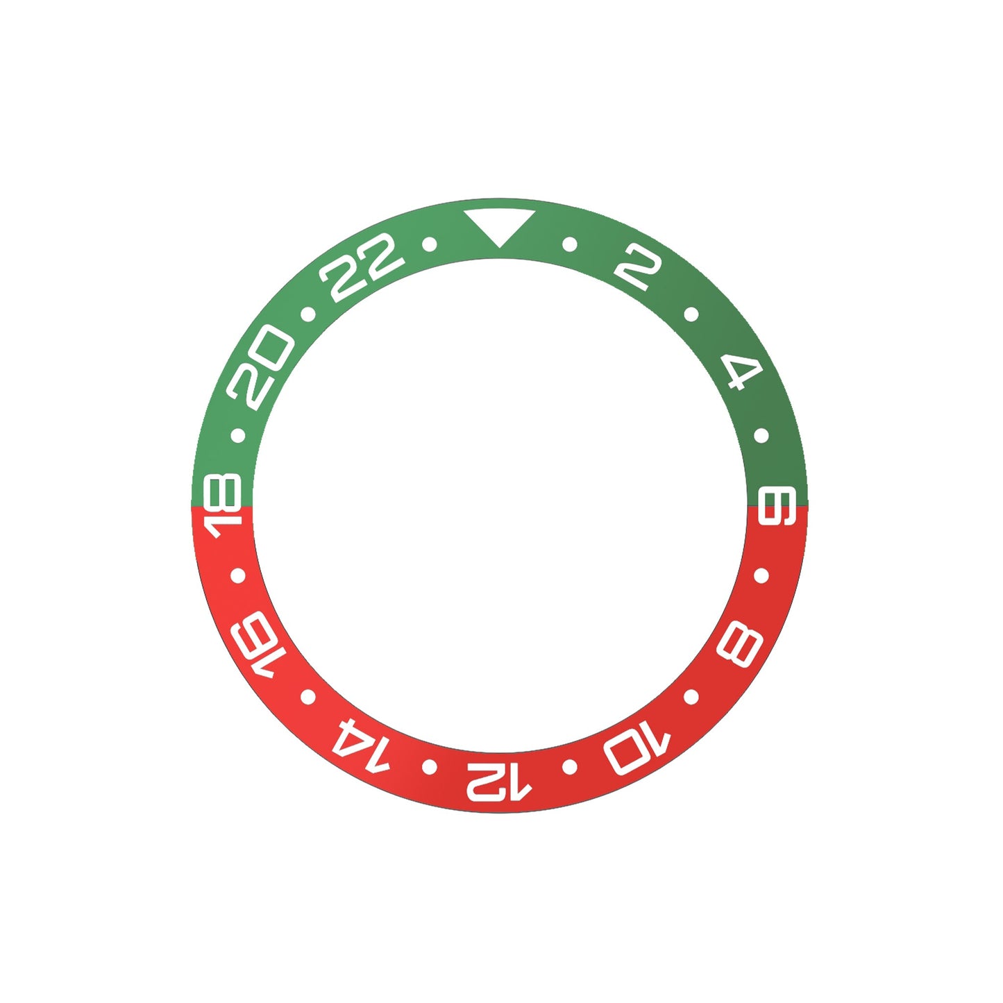 Ocean One Ceramic: GMT style ceramic bezel insert Green/Red (Castrol)