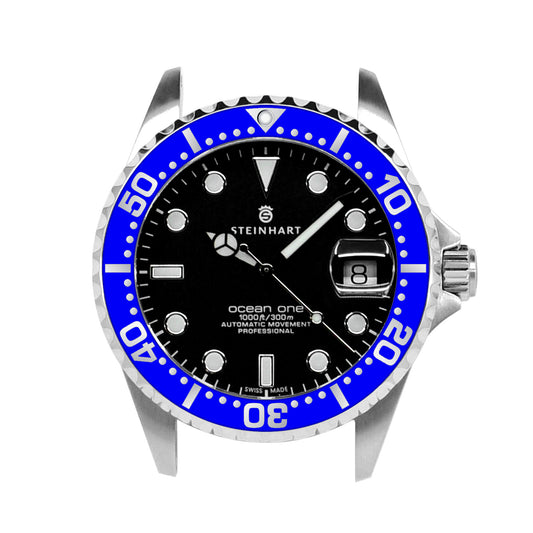 Ocean One Aluminum: Sub style ceramic bezel insert Blue