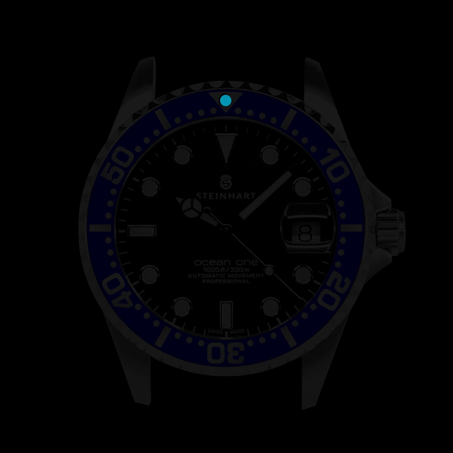 Ocean One Ceramic: Sub style ceramic bezel insert Blue