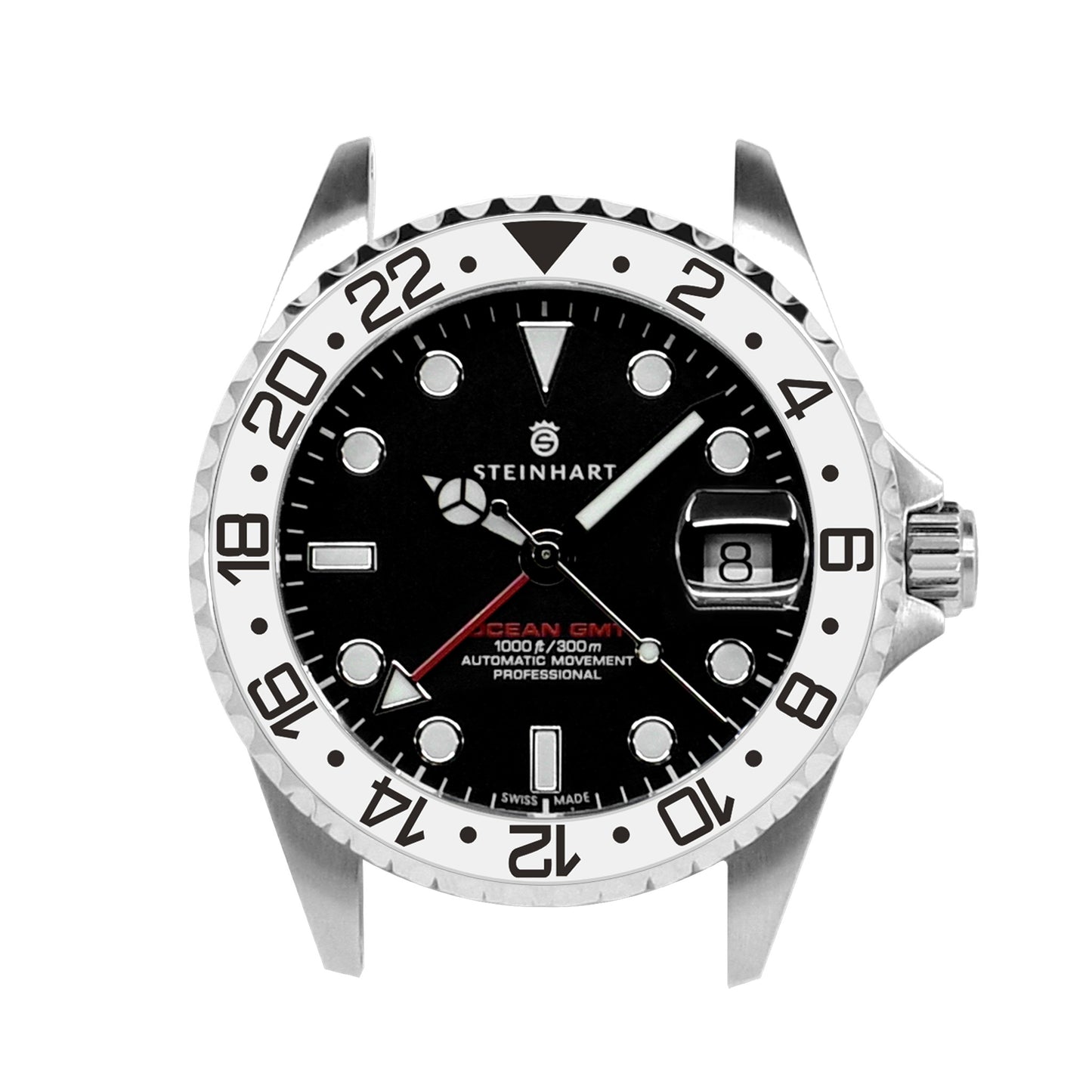 Ocean One Aluminum: GMT style ceramic bezel insert White