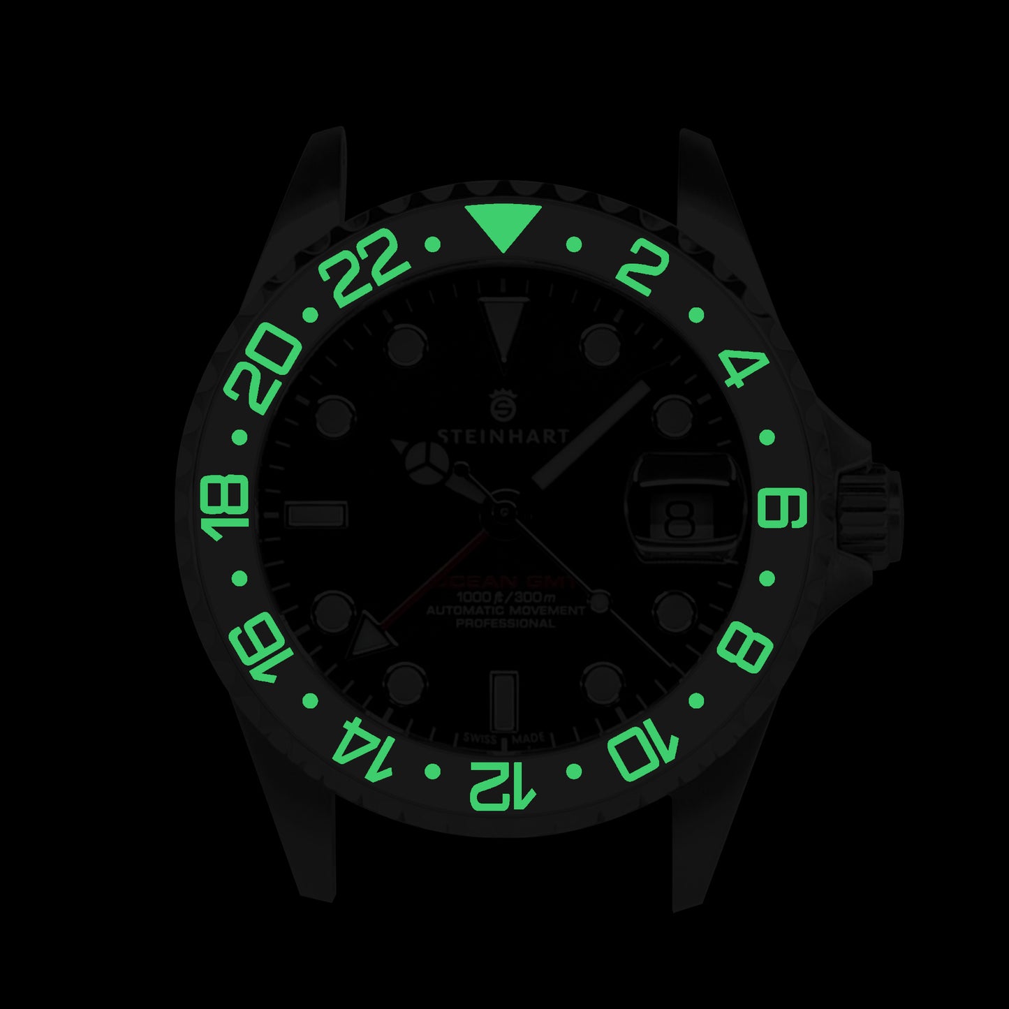 Ocean 39 Aluminum: GMT style ceramic bezel insert White