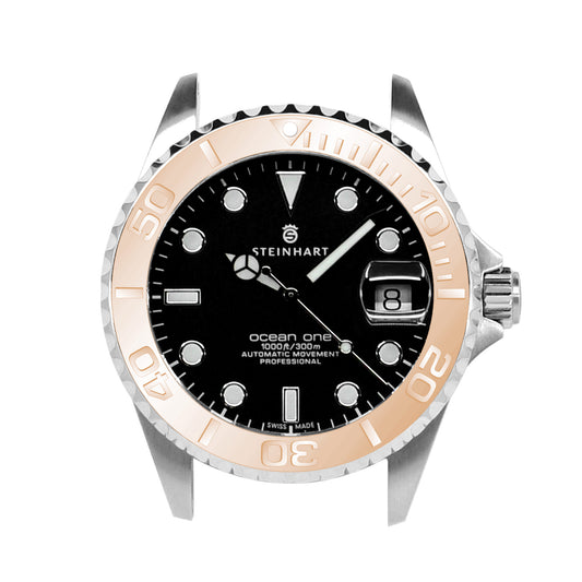 Ocean 39 Aluminum: YM style ceramic bezel insert Rose Gold