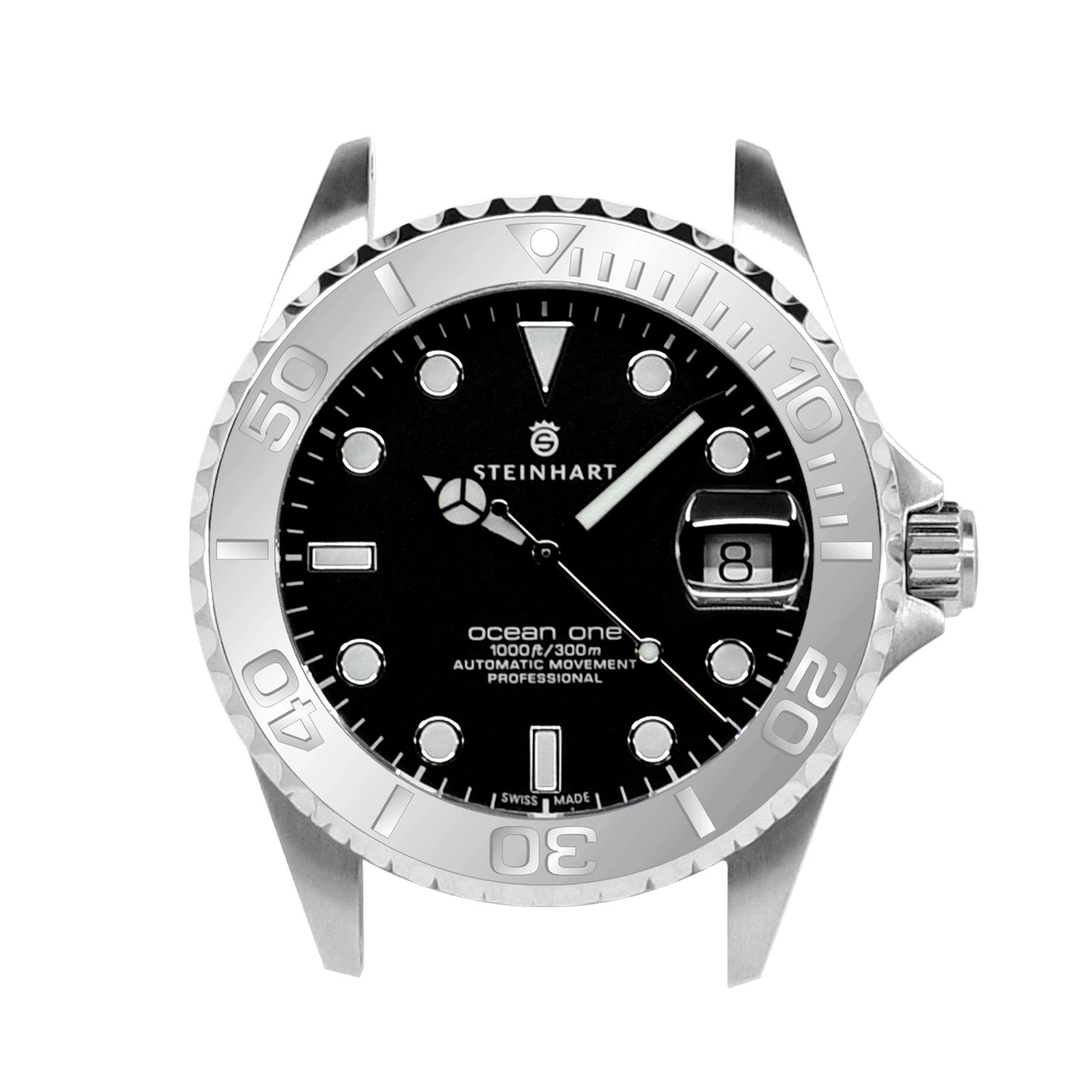 Ocean 39 Ceramic: YM style ceramic bezel insert Silver