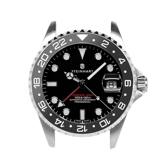 Ocean 39 Ceramic: GMT style ceramic bezel insert Black