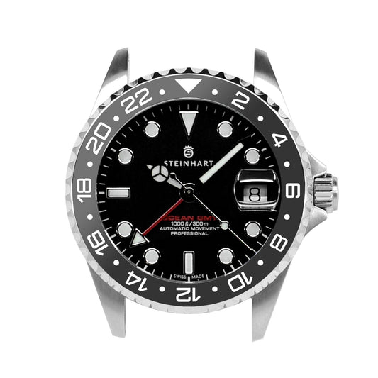 Ocean One Ceramic: GMT style ceramic bezel insert Black