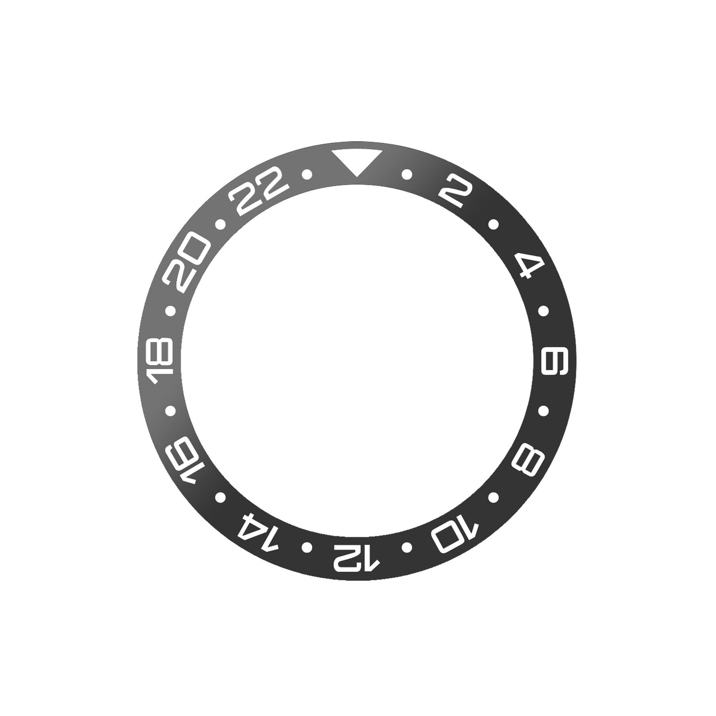 Ocean 39 Ceramic: GMT style ceramic bezel insert Black