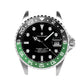 Ocean 39 Aluminum: GMT style ceramic bezel insert Black/Green (Sprite)