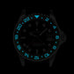 Ocean One Aluminum: GMT style ceramic bezel insert Black/Green (Sprite)