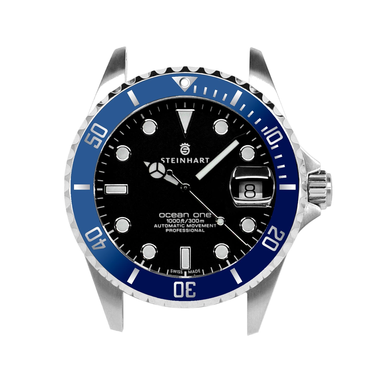 Ocean One Aluminum: Sub style ceramic bezel insert Navy Blue