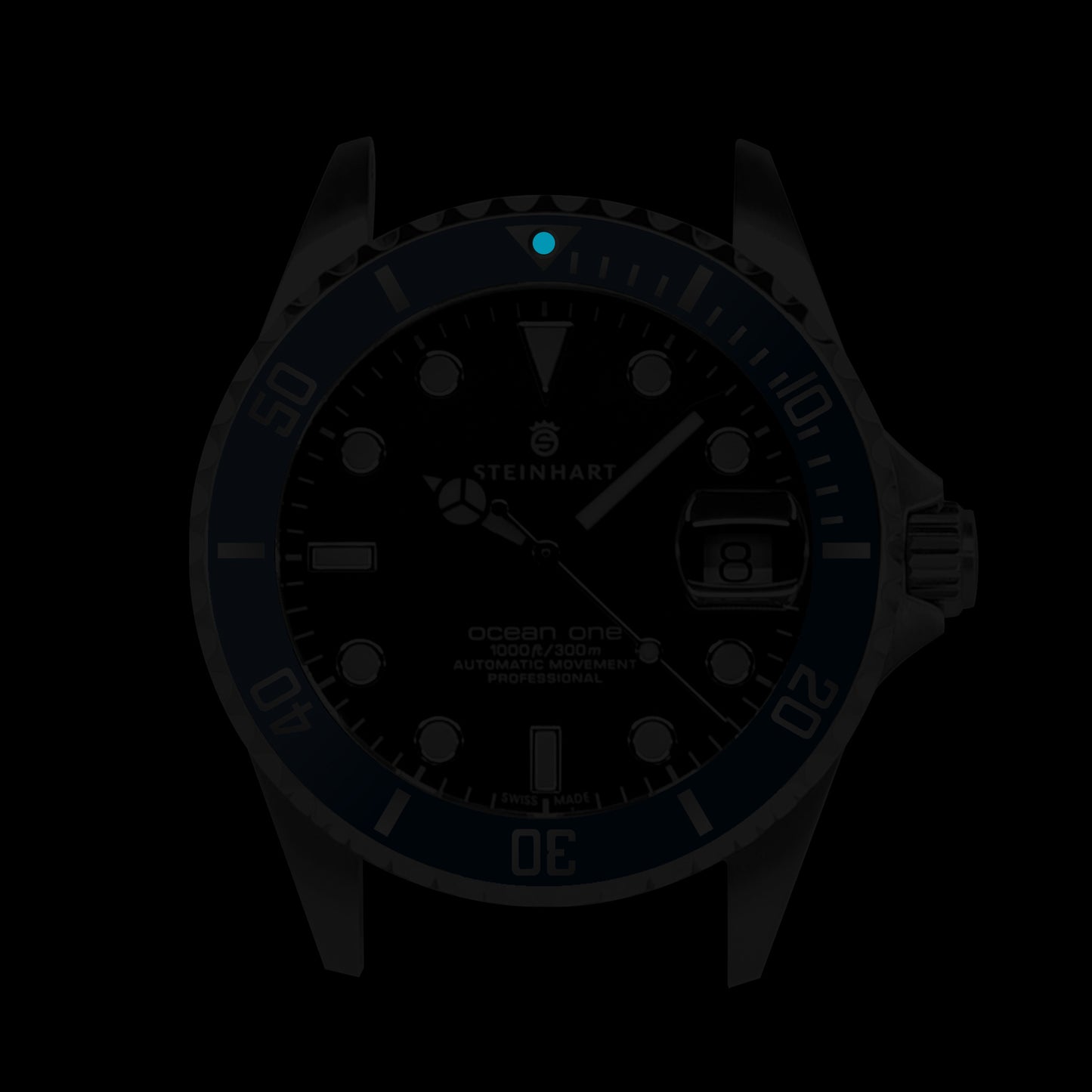 Ocean One Aluminum: Sub style ceramic bezel insert Navy Blue