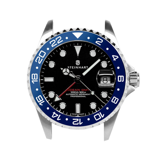 Ocean 39 Aluminum: GMT style ceramic bezel insert Navy Blue