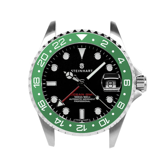 Ocean 39 Ceramic: GMT style ceramic bezel insert Green