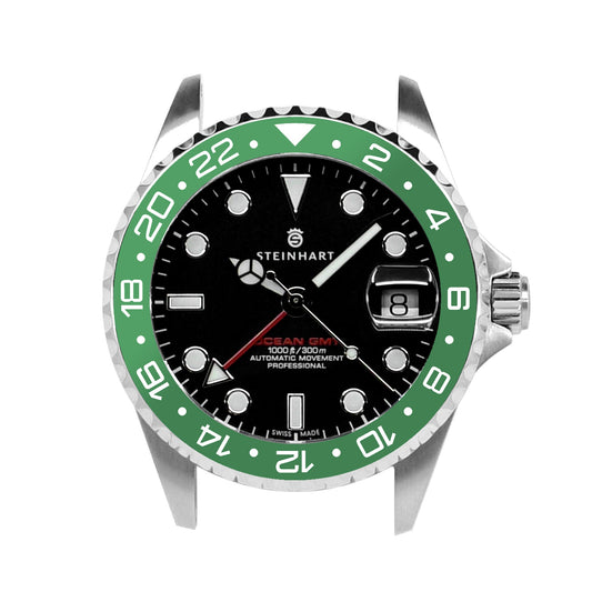 Ocean One Aluminum: GMT style ceramic bezel insert Green