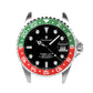 Ocean One Aluminum: GMT style ceramic bezel insert Green/Red (Castrol)