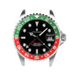 Ocean One Aluminum: GMT style ceramic bezel insert Green/Red (Castrol)