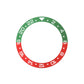 Ocean One Ceramic: GMT style ceramic bezel insert Green/Red (Castrol)